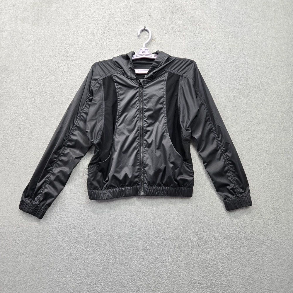 Lululemon Women Jacket 6 Black Before Dawn Lightweight Mesh Hooded Activewear